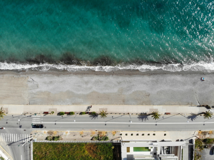Aerial photograph taken with a DJI drone